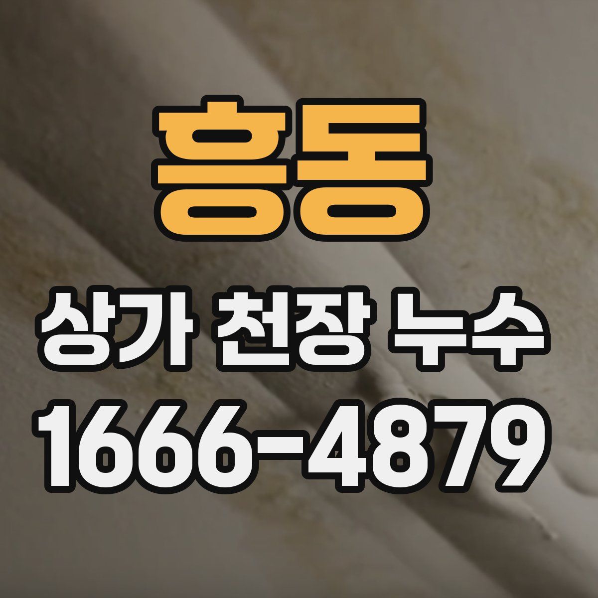 흥동 상가 천장 누수