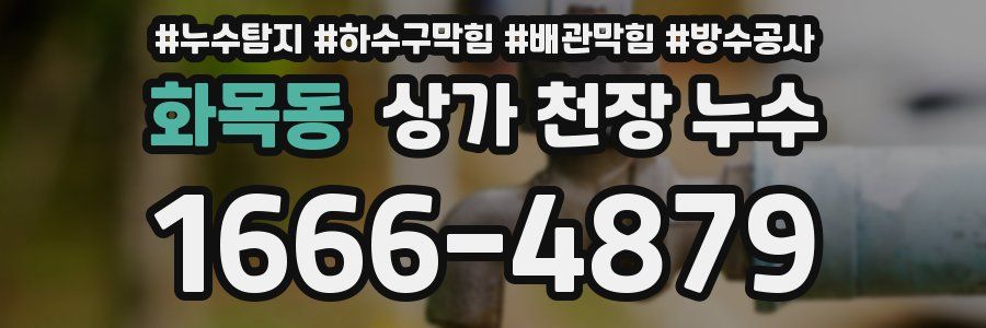 화목동 상가 천장 누수