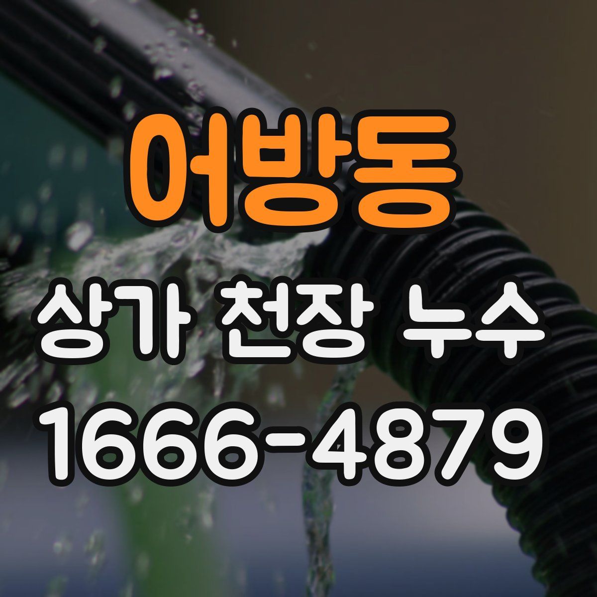 어방동 상가 천장 누수