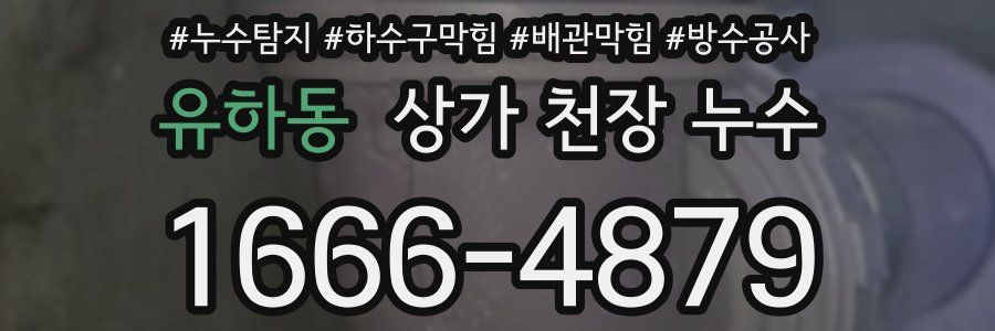 유하동 상가 천장 누수
