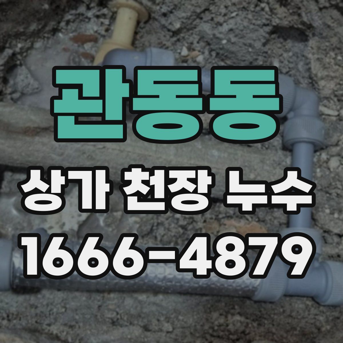 관동동 상가 천장 누수