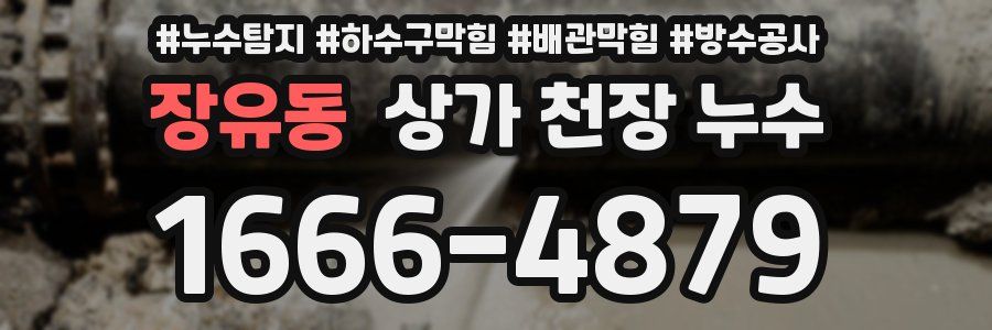 장유동 상가 천장 누수