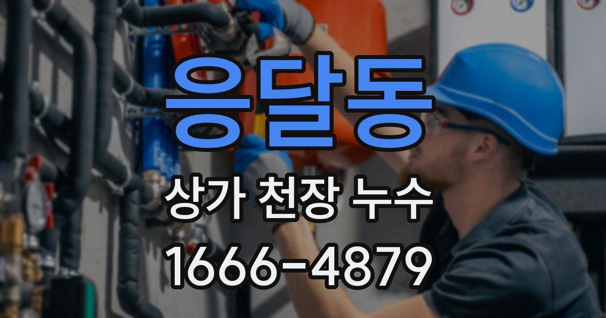 응달동 상가 천장 누수