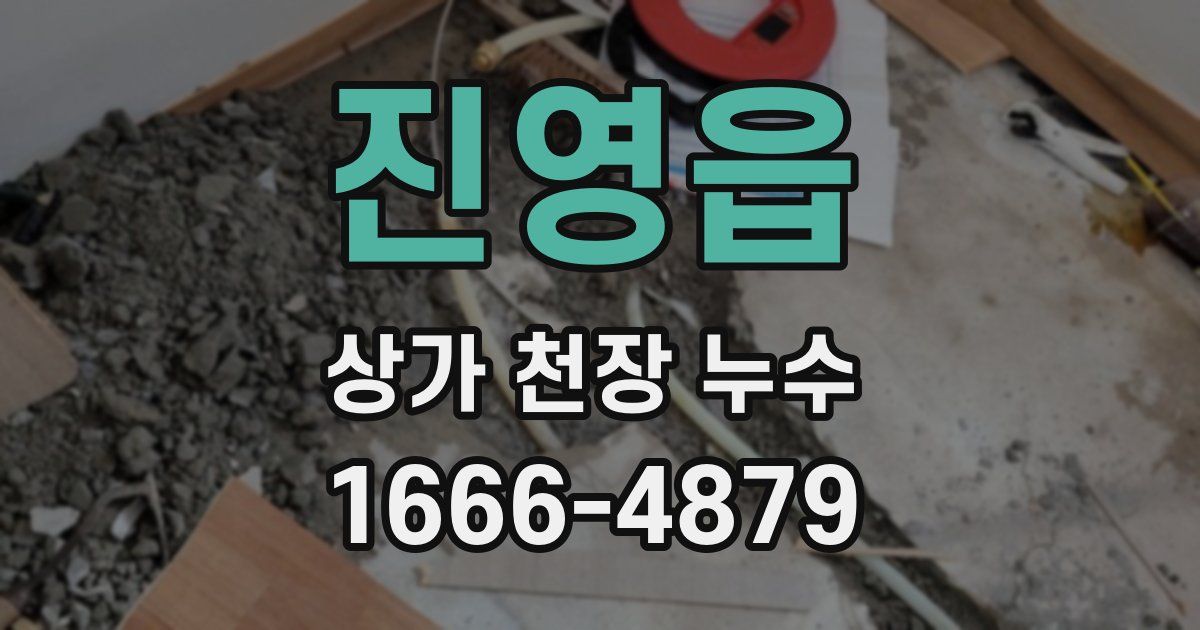 진영읍 상가 천장 누수