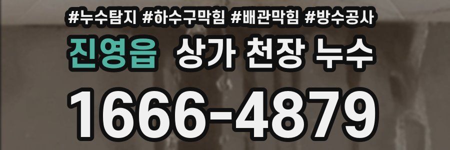 진영읍 상가 천장 누수