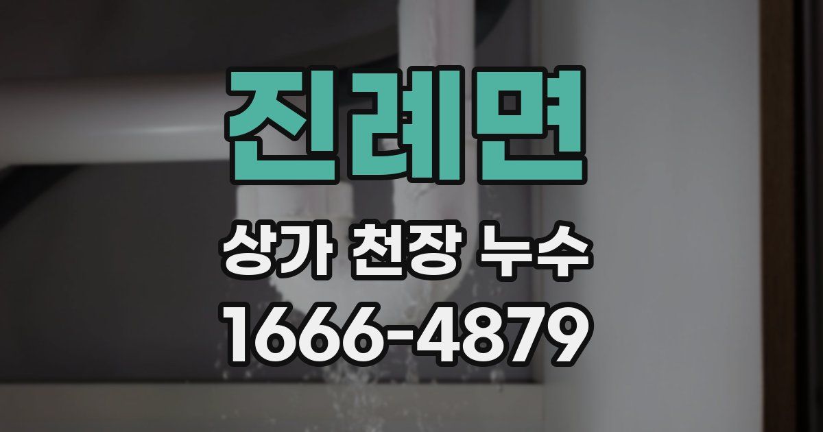 진례면 상가 천장 누수