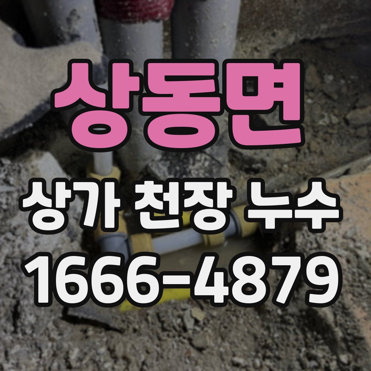 상동면 상가 천장 누수