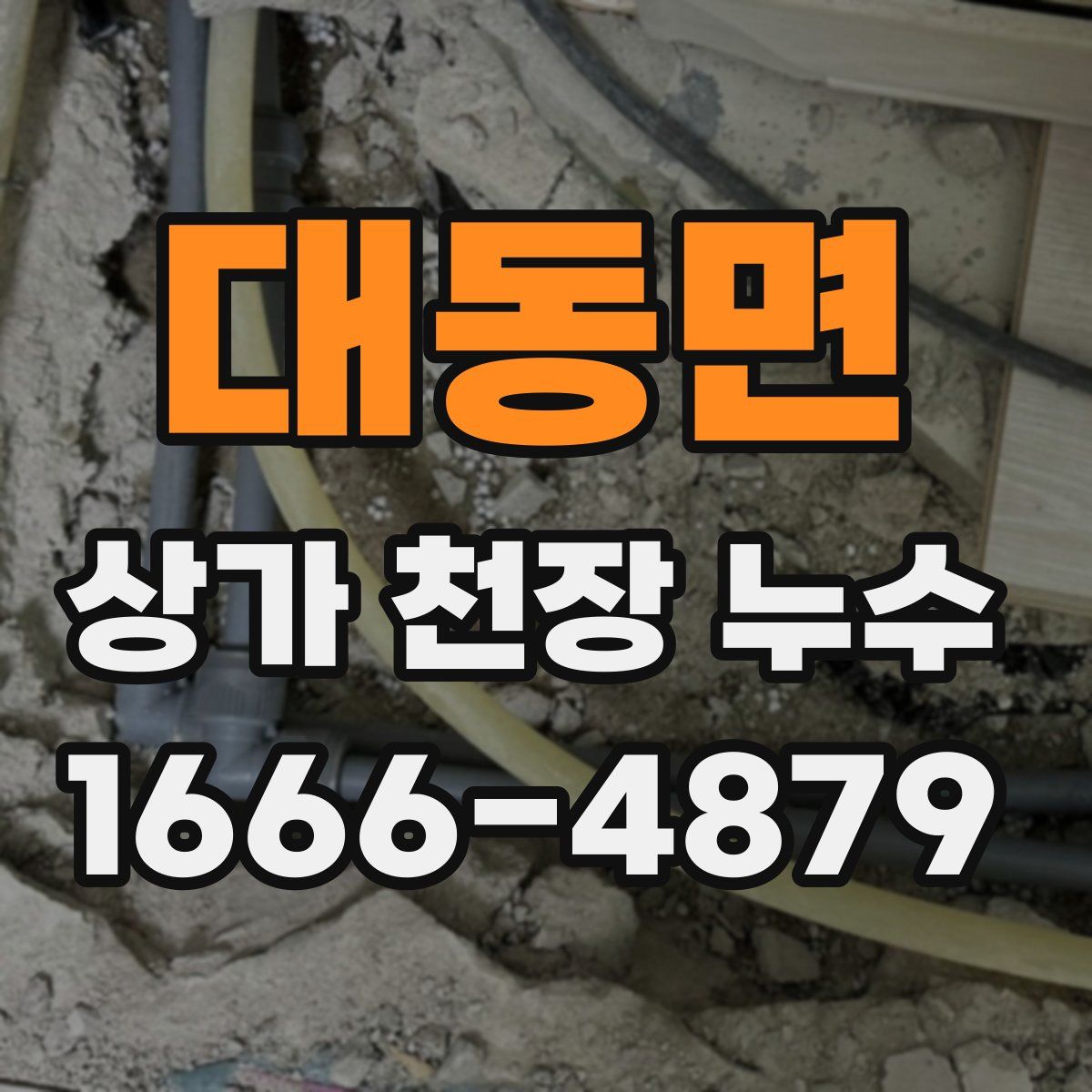 대동면 상가 천장 누수