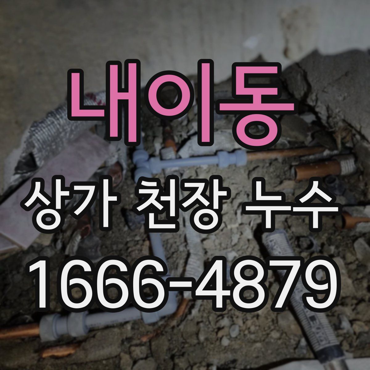 내이동 상가 천장 누수