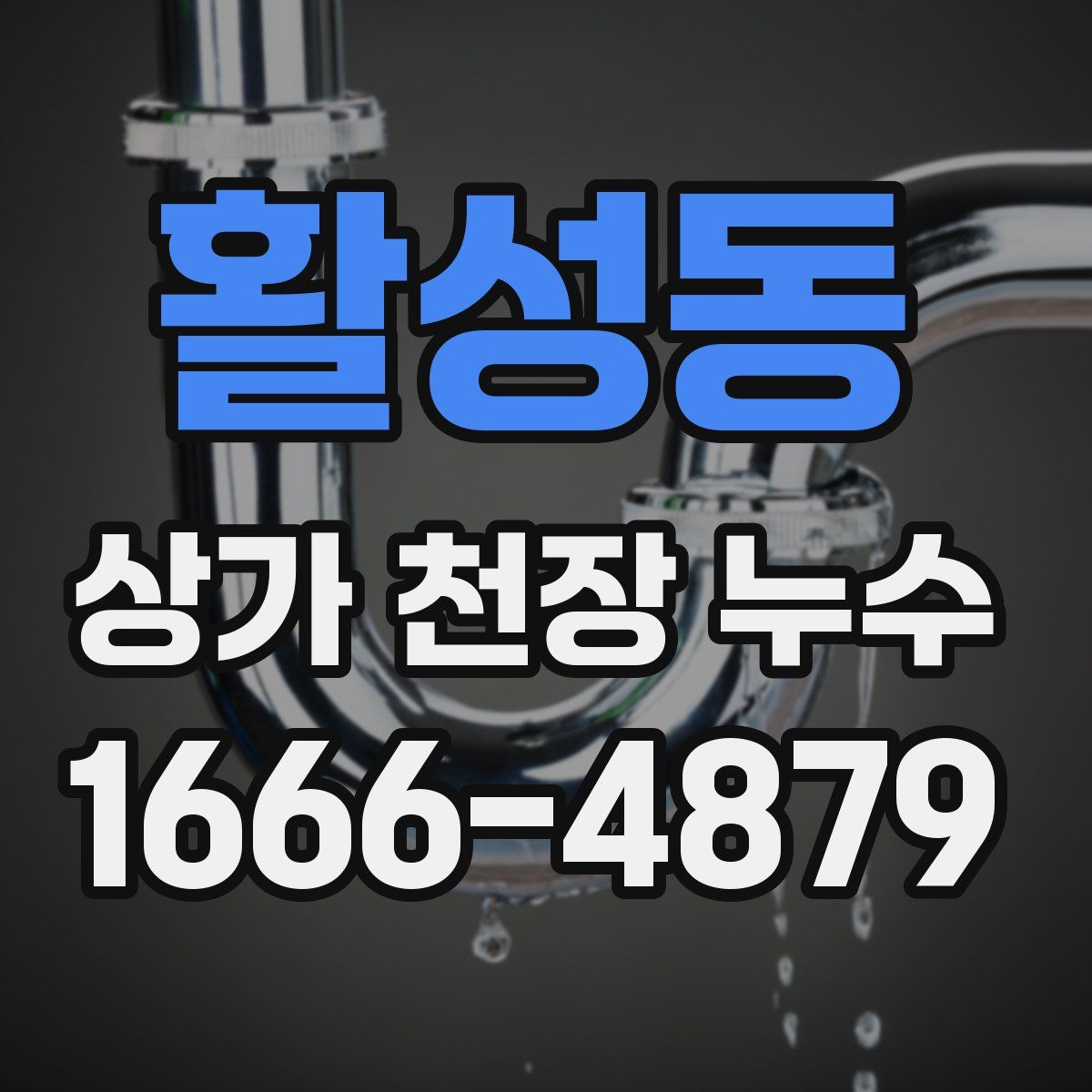 활성동 상가 천장 누수