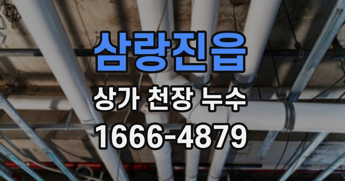 삼랑진읍 상가 천장 누수
