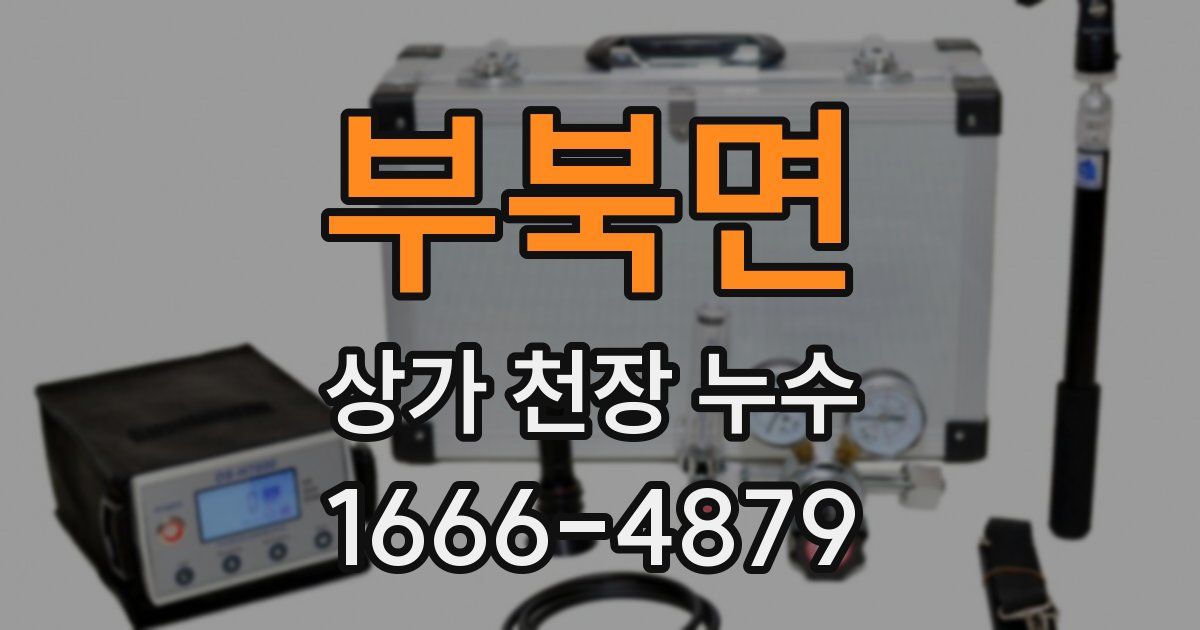 부북면 상가 천장 누수