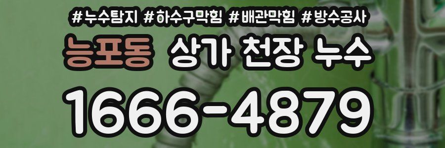 능포동 상가 천장 누수