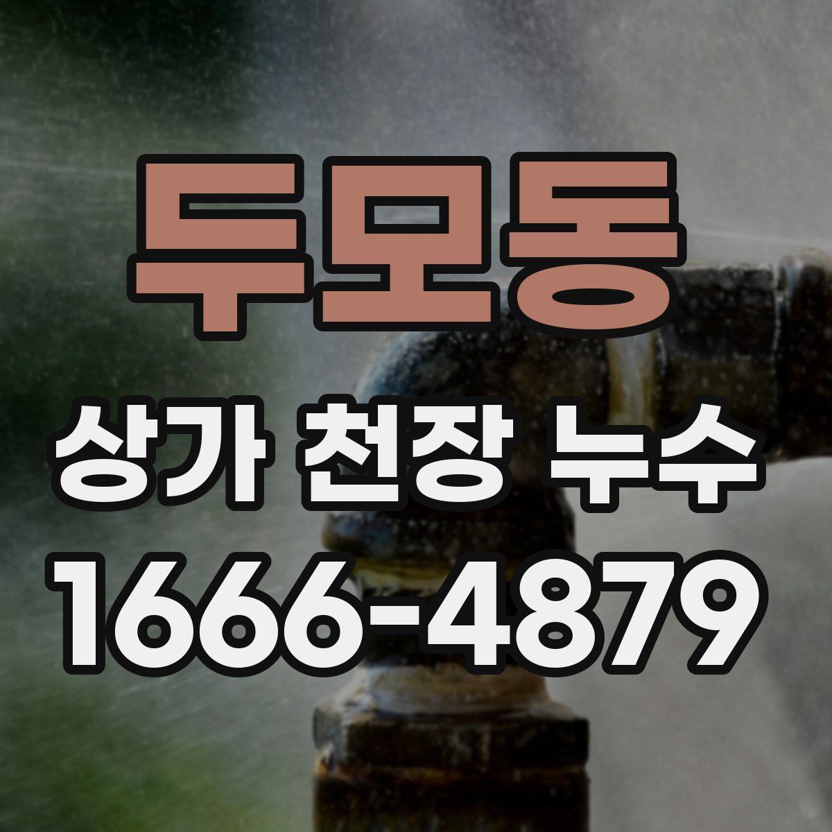 두모동 상가 천장 누수