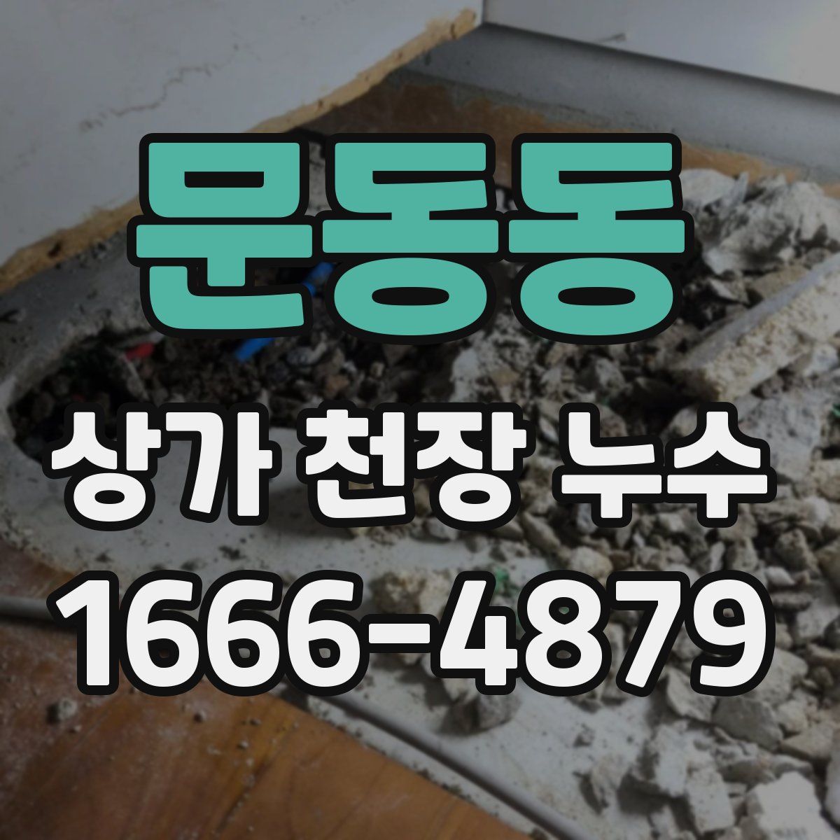 문동동 상가 천장 누수