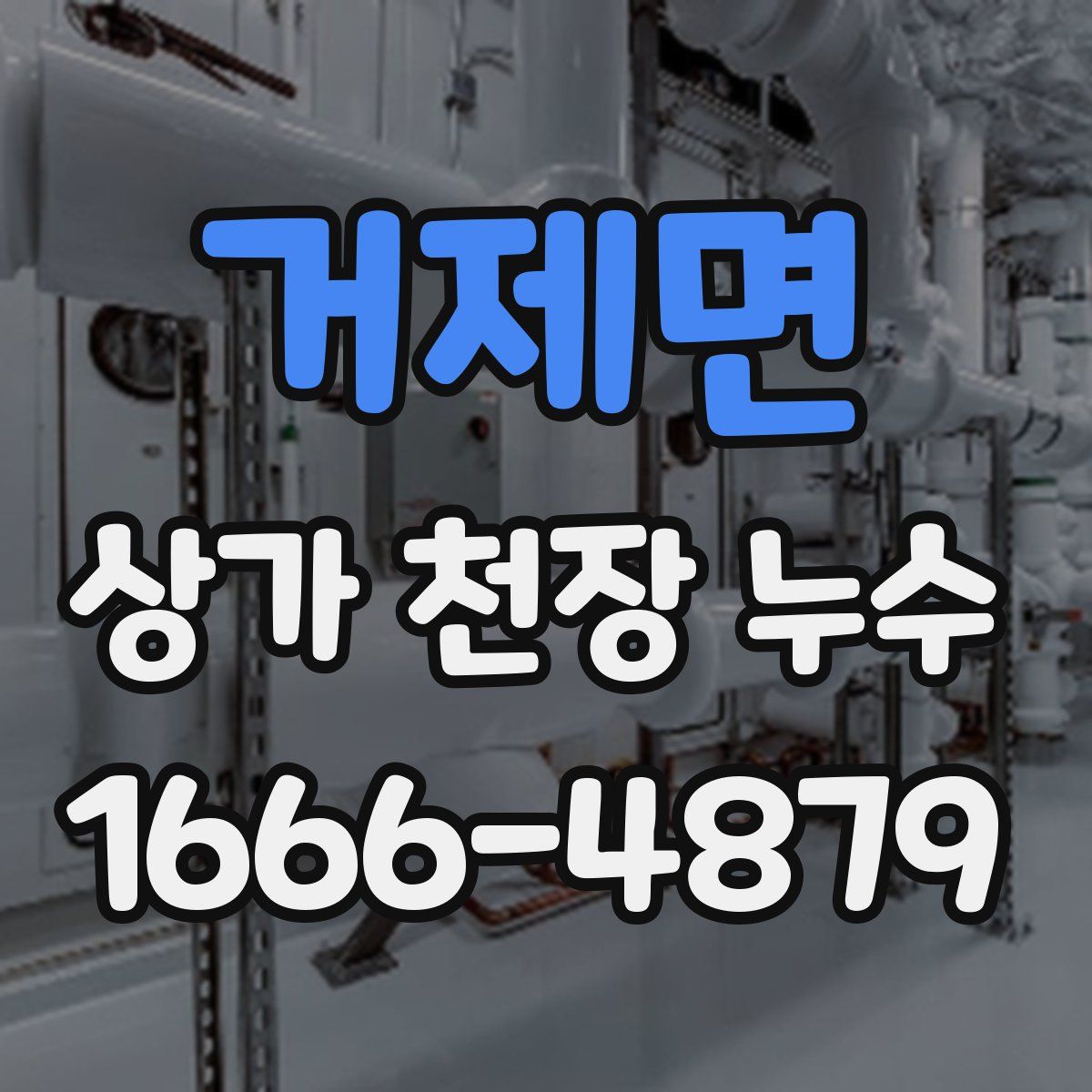 거제면 상가 천장 누수