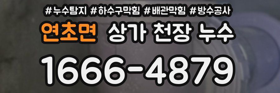 연초면 상가 천장 누수