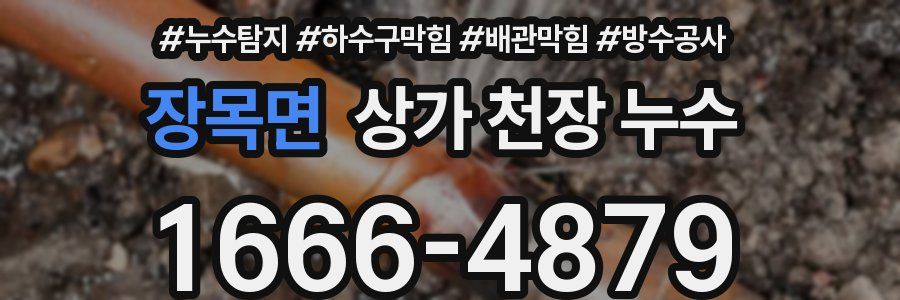 장목면 상가 천장 누수