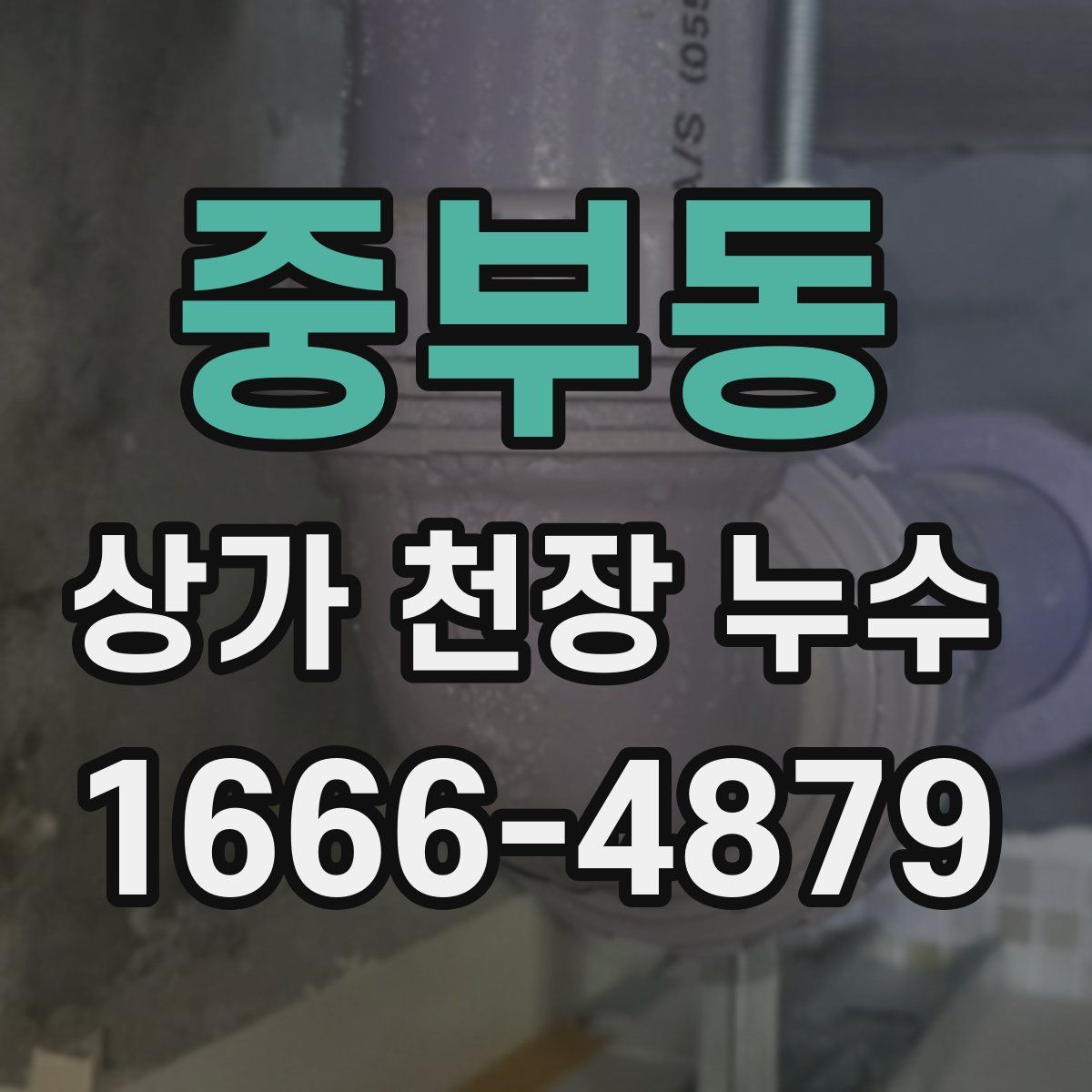중부동 상가 천장 누수