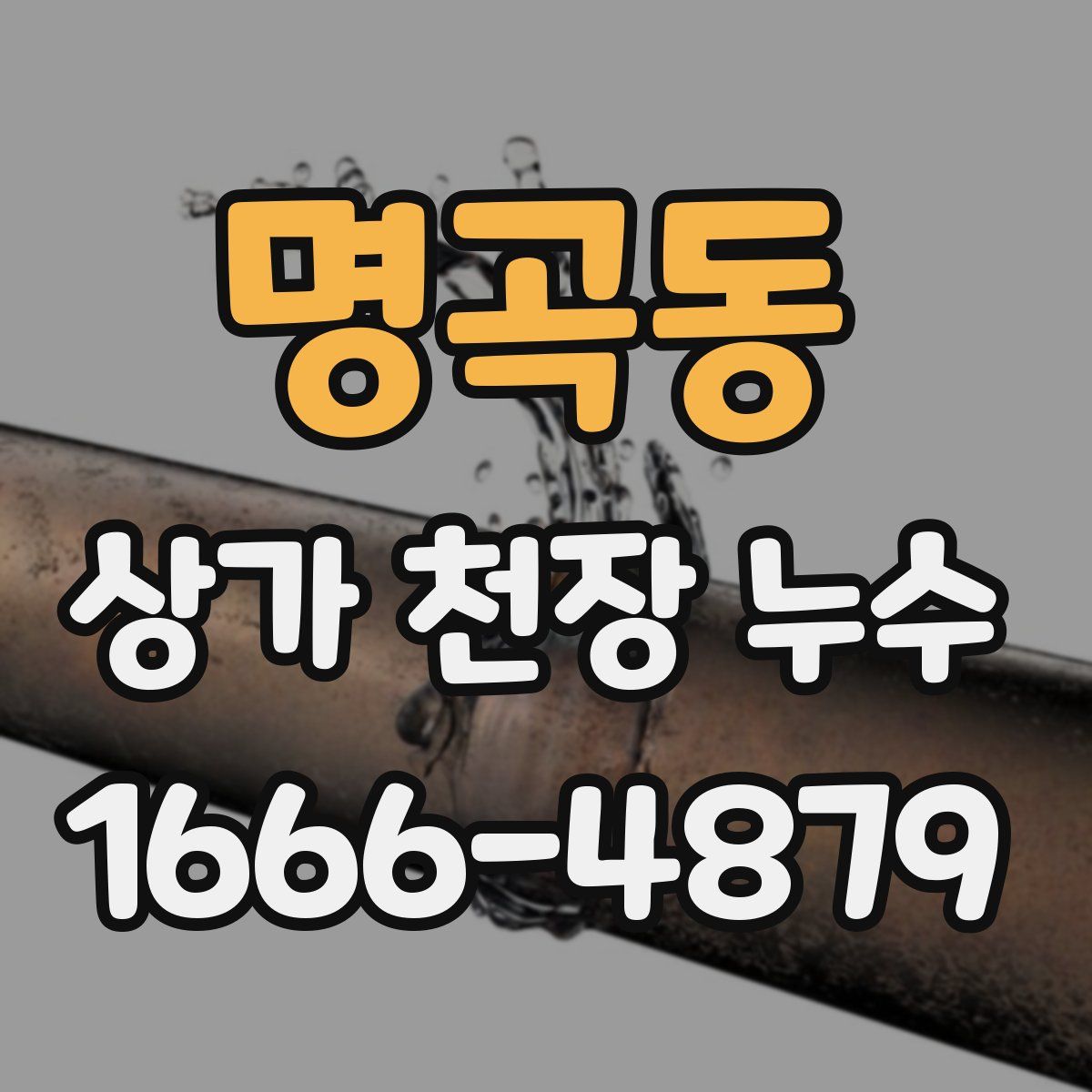 명곡동 상가 천장 누수