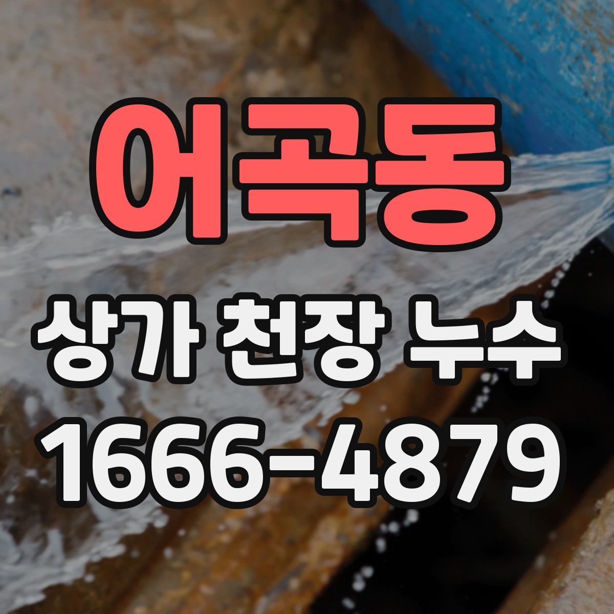 어곡동 상가 천장 누수