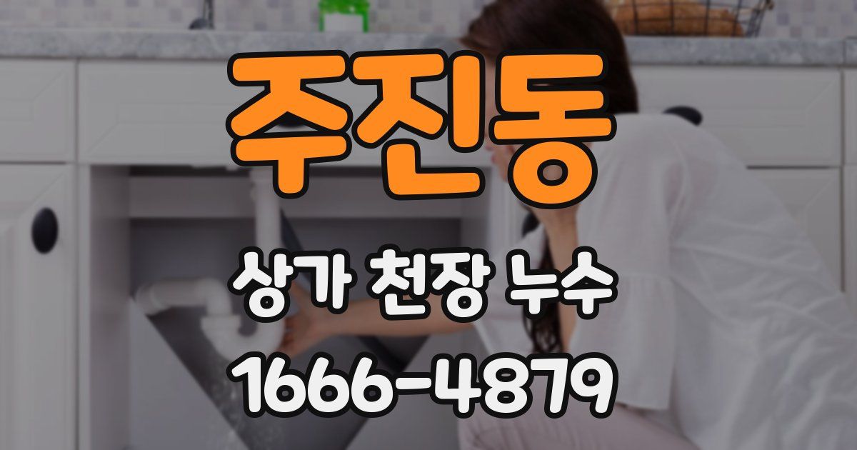 주진동 상가 천장 누수