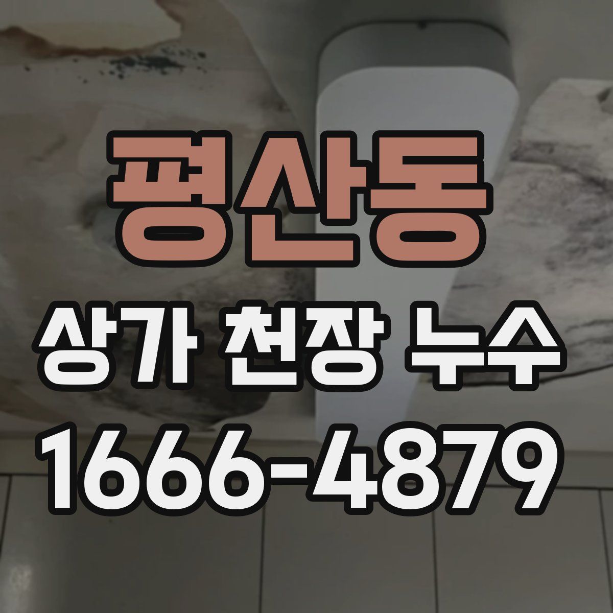 평산동 상가 천장 누수