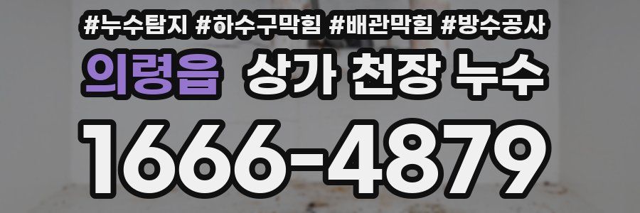 의령읍 상가 천장 누수