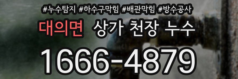 대의면 상가 천장 누수