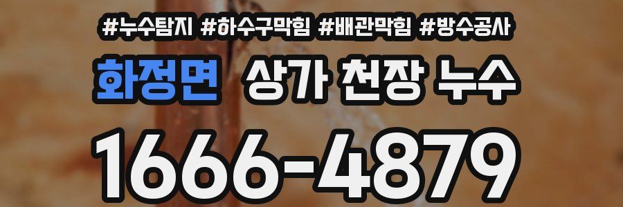 화정면 상가 천장 누수