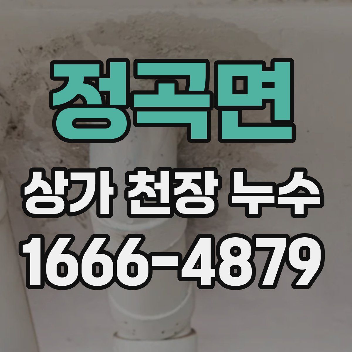 정곡면 상가 천장 누수