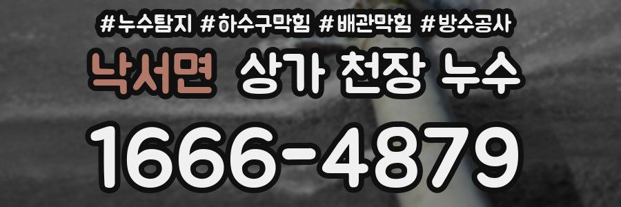 낙서면 상가 천장 누수