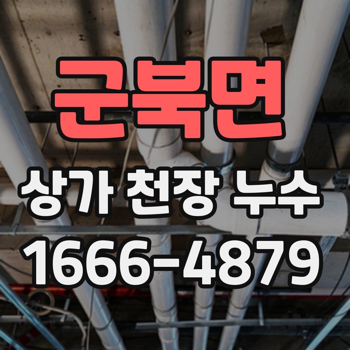 군북면 상가 천장 누수