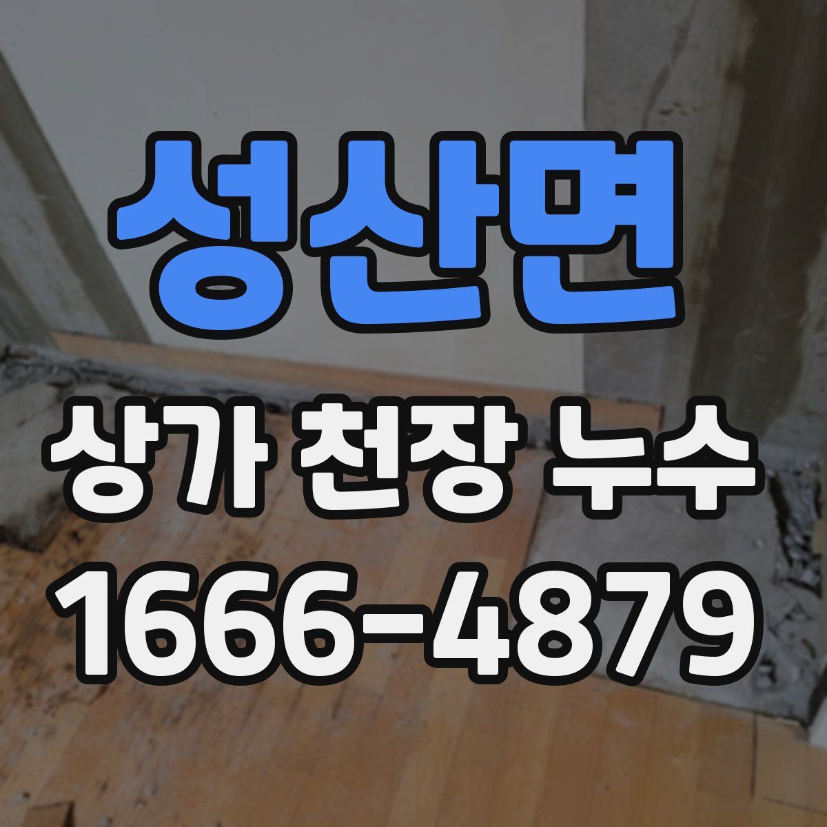 성산면 상가 천장 누수