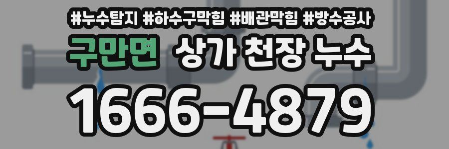 구만면 상가 천장 누수