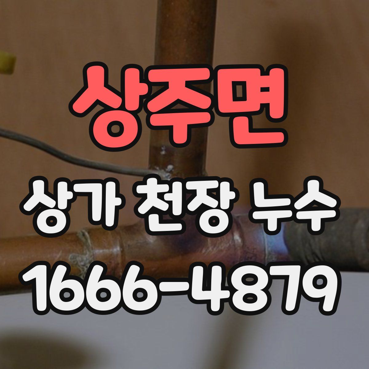 상주면 상가 천장 누수