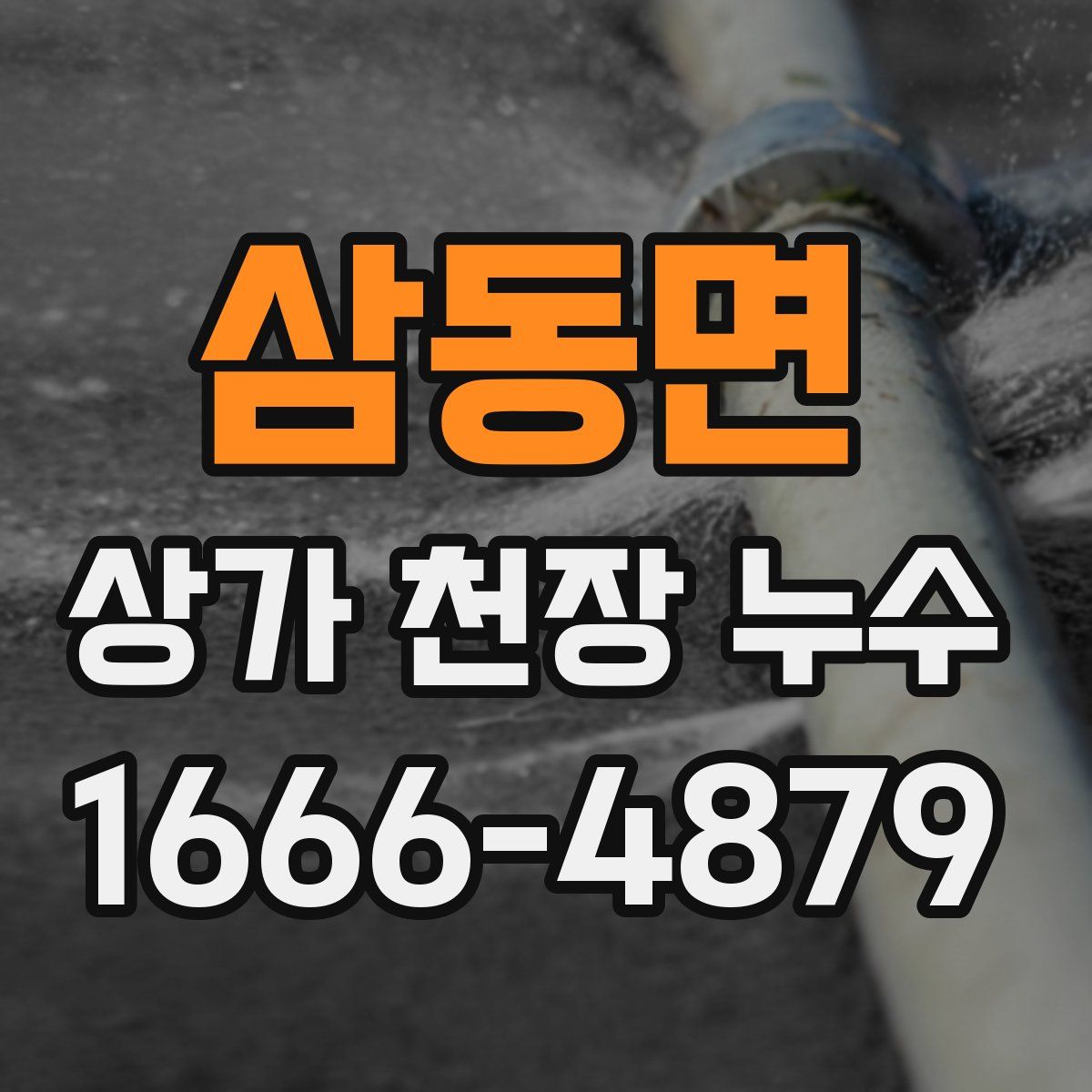삼동면 상가 천장 누수