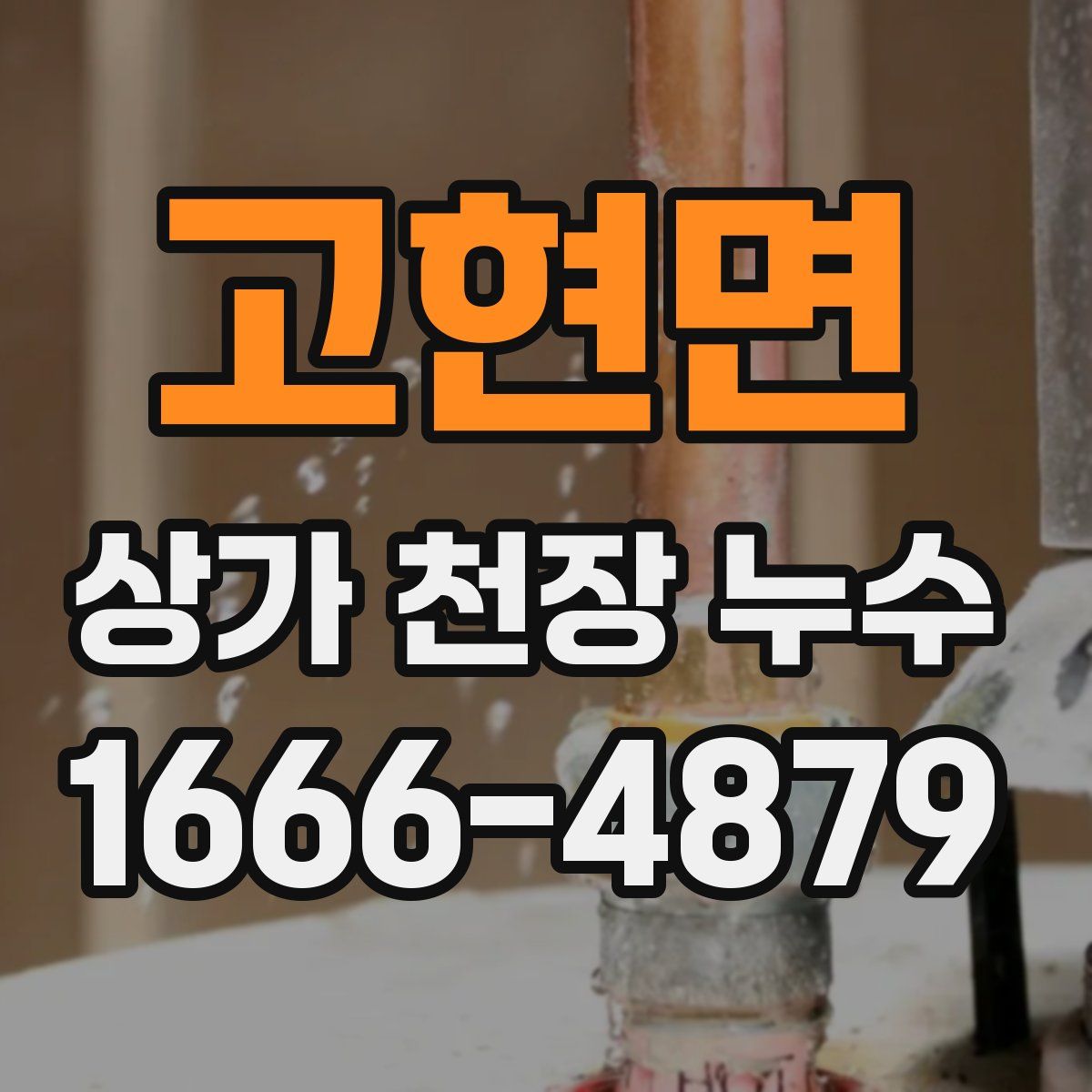 고현면 상가 천장 누수
