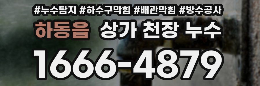 하동읍 상가 천장 누수