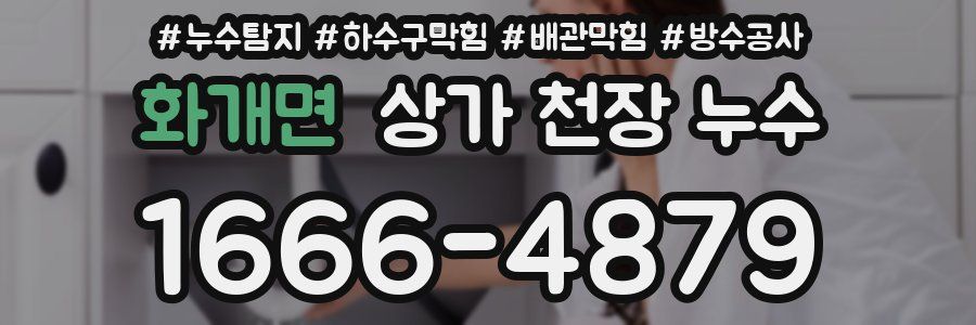 화개면 상가 천장 누수