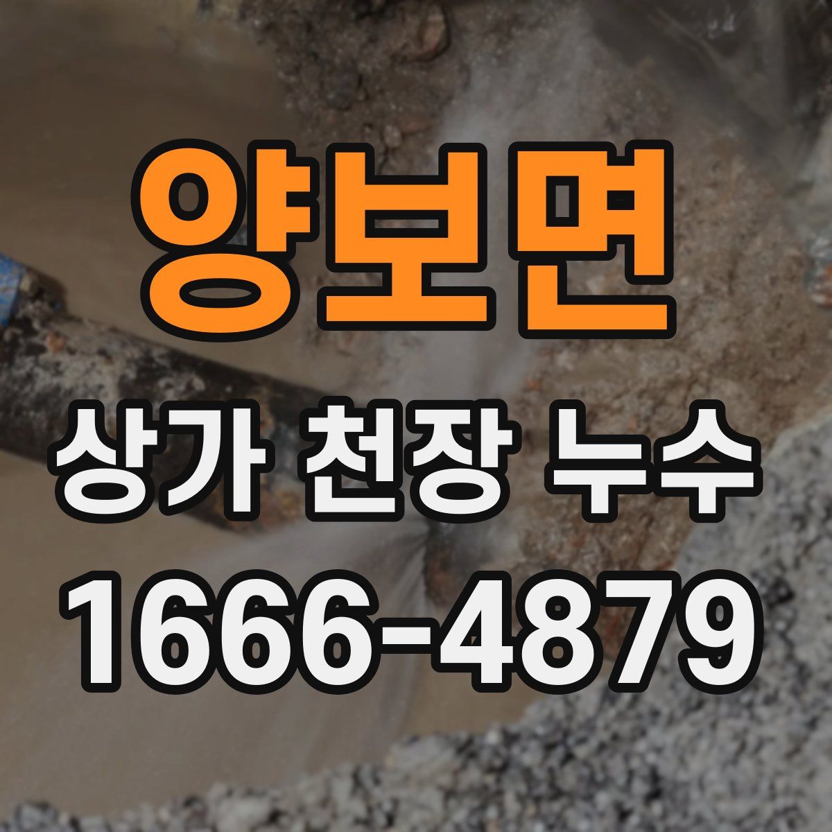 양보면 상가 천장 누수