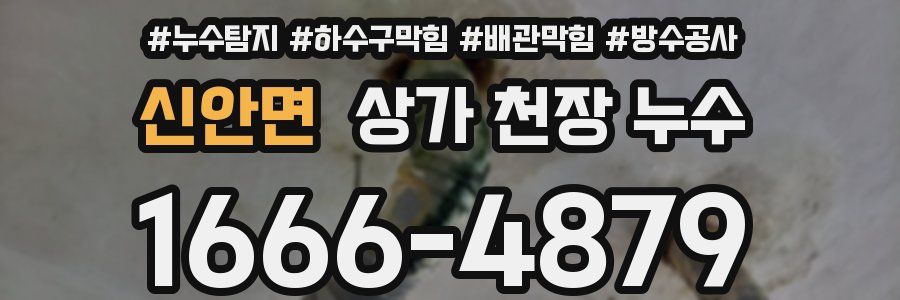 신안면 상가 천장 누수