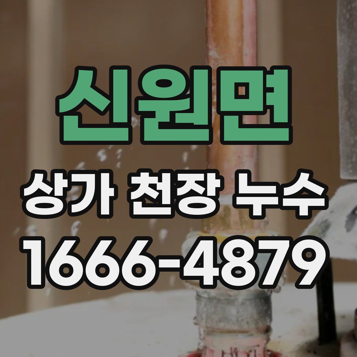 신원면 상가 천장 누수