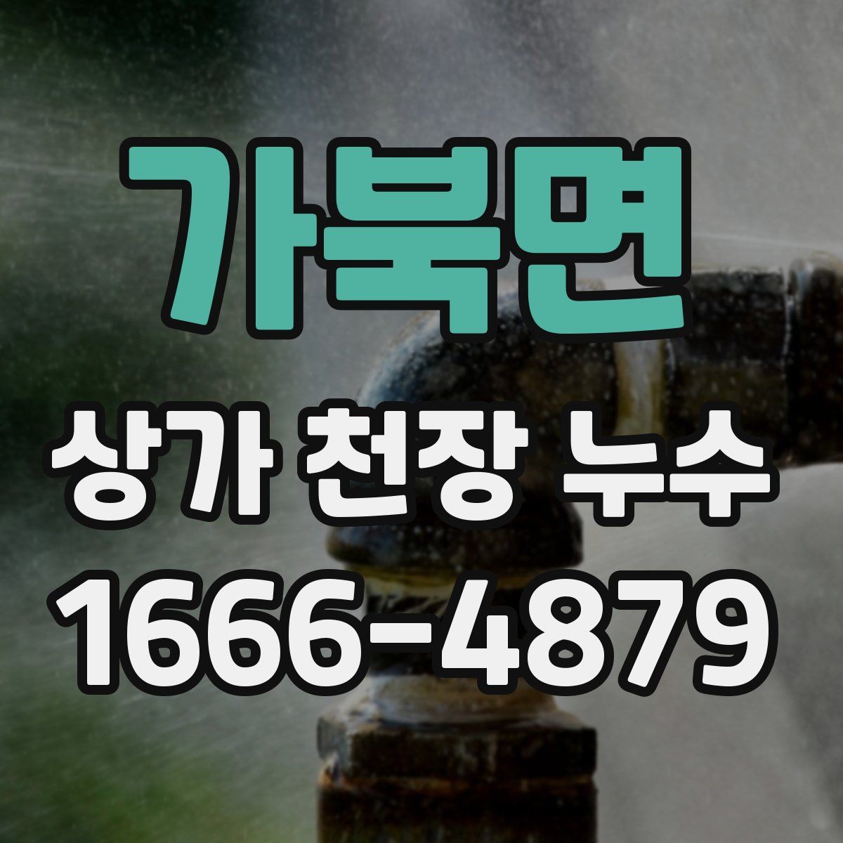 가북면 상가 천장 누수