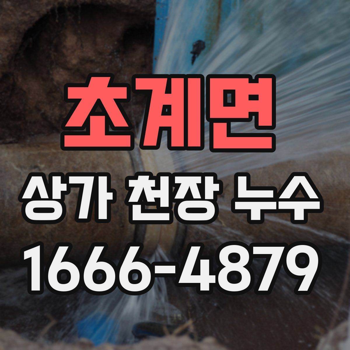 초계면 상가 천장 누수