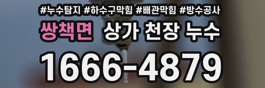 쌍책면 상가 천장 누수