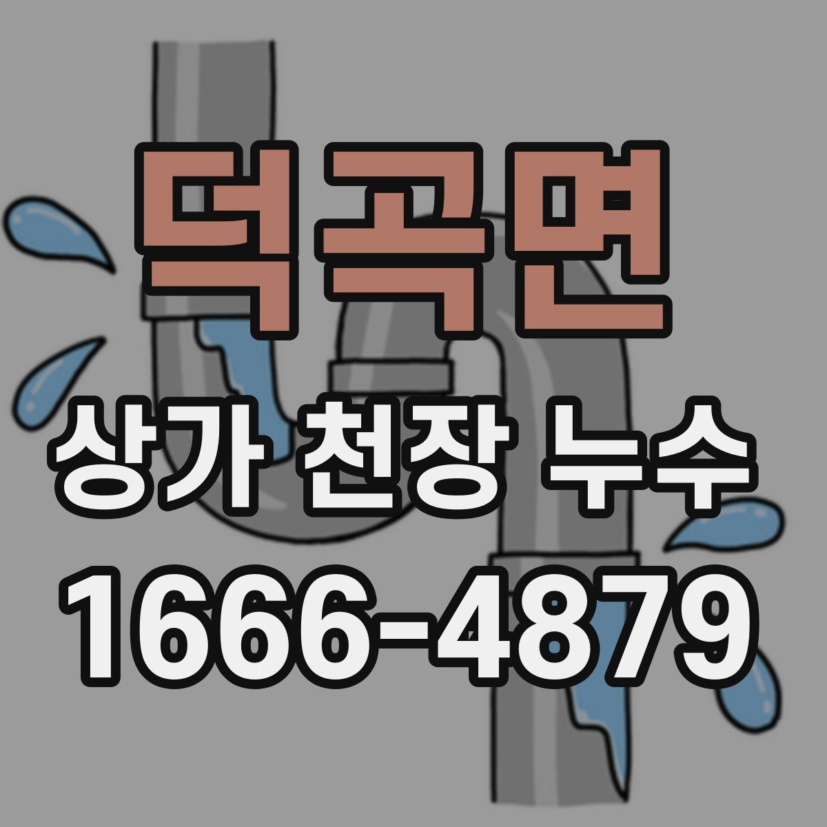 덕곡면 상가 천장 누수