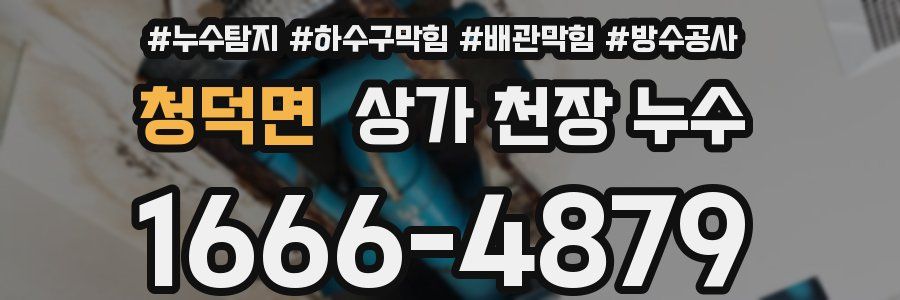 청덕면 상가 천장 누수