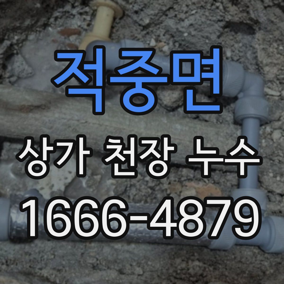 적중면 상가 천장 누수