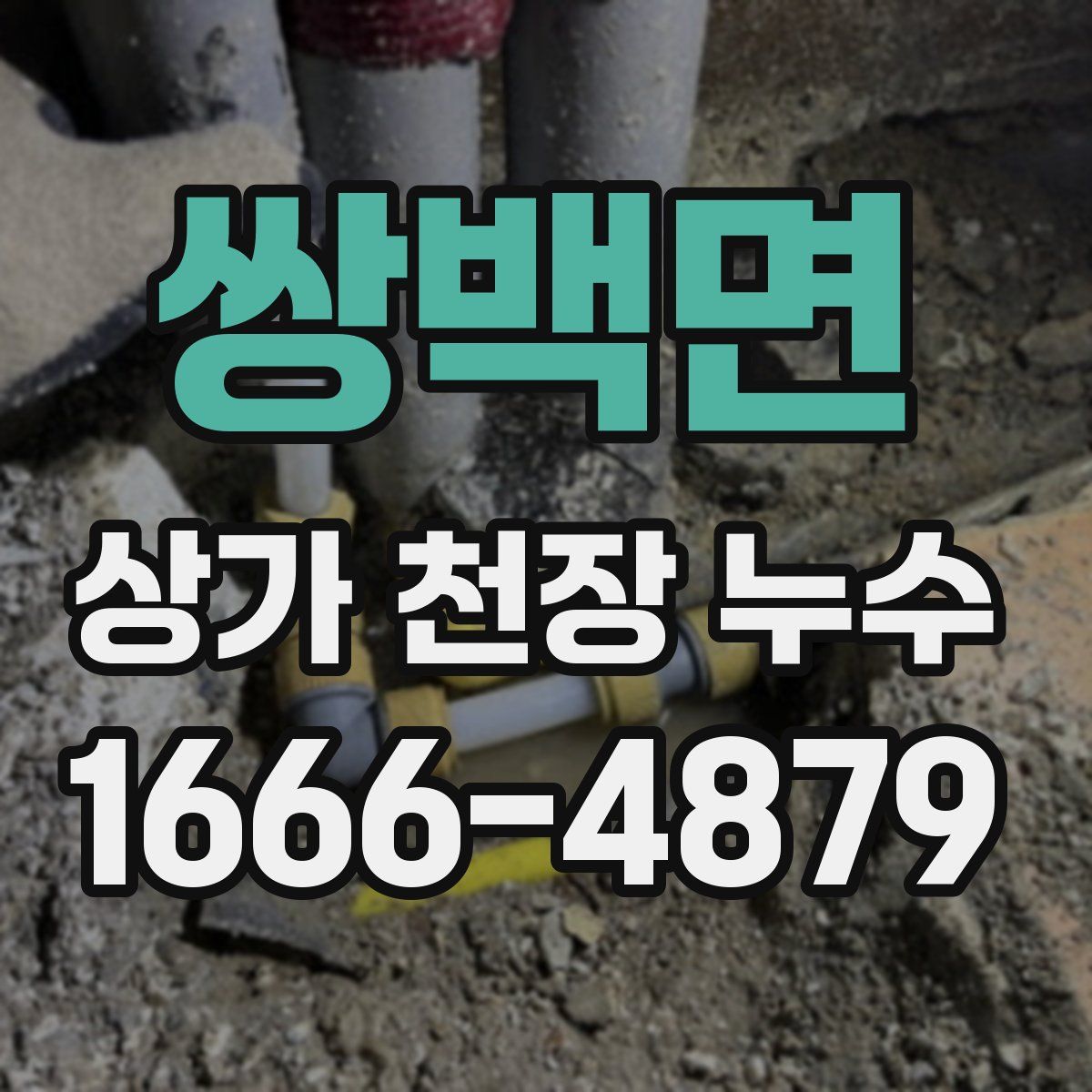 쌍백면 상가 천장 누수